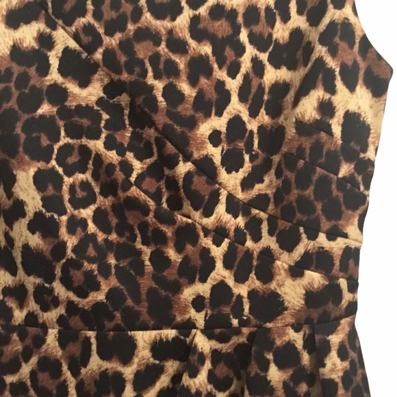 Isabella DeMarco Tahari Levine Leopard Print Dress - Picture 5 of 8